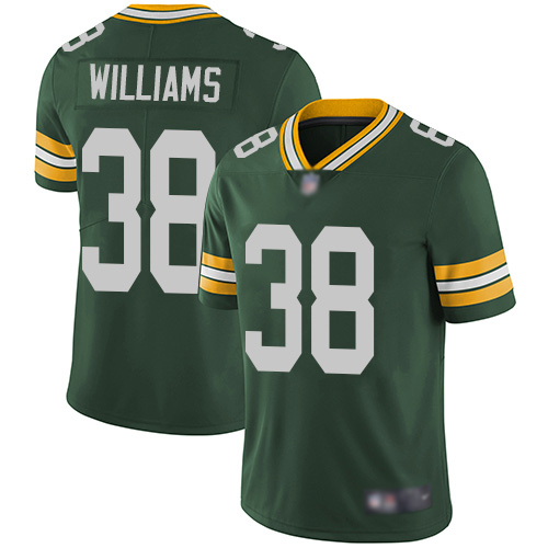 Green Bay Packers Limited Green Men 38 Williams Tramon Home Jersey Nike NFL Vapor Untouchable